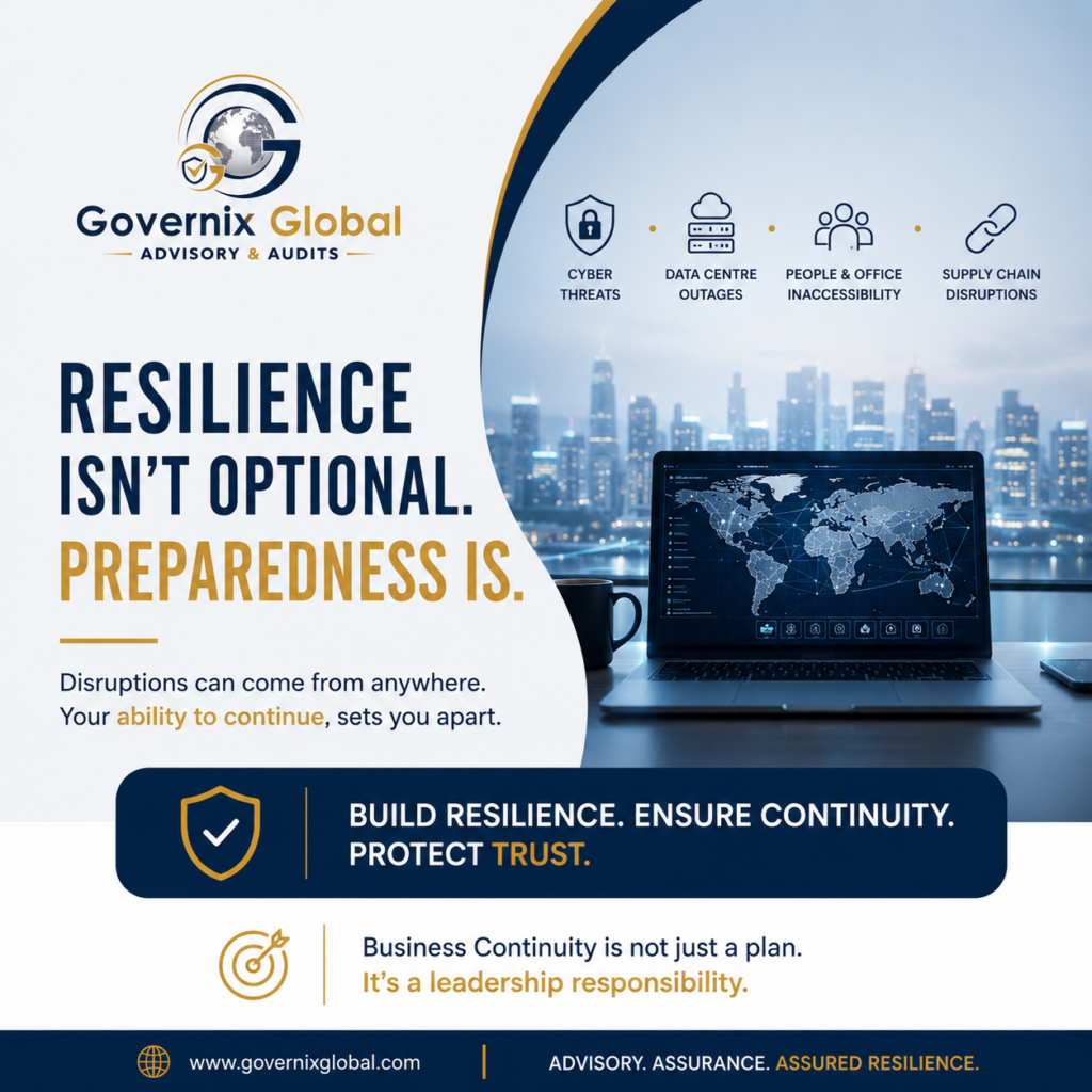 Business Continuity Planning for the Digital Enterprise - Governix Global Advisory & Audits